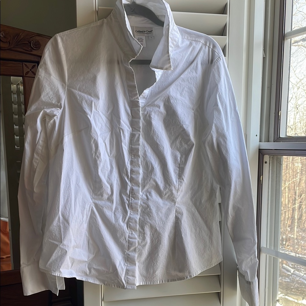 Cold water Creek women’s White Shirt